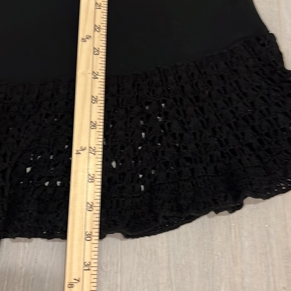 Baik Baik Honolulu Black Strapless Summer LBD Short Pull-On Sundress SZ S/M - Picture 7 of 10